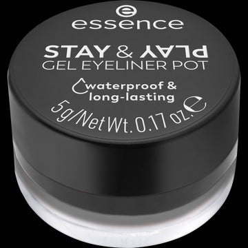 essence STAY & PLAY GEL EYELINER POT 01 Black 5g